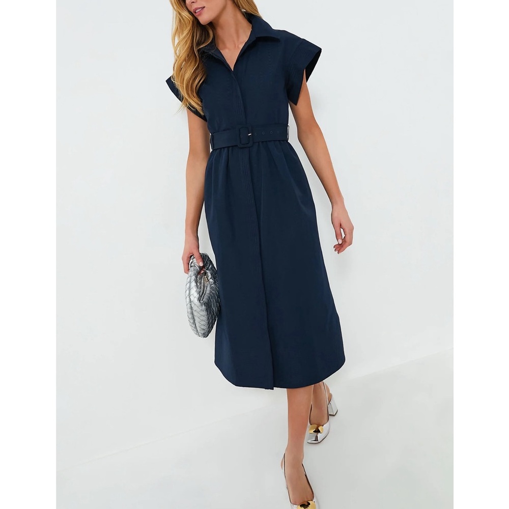 TUCKERNUCK Navy Chloe Dress Size MEDIUM - Picture 2 of 13